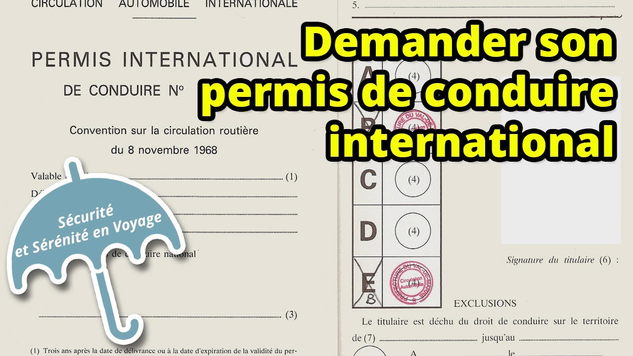 (Sécurité Et Sérénité En Voyage) ASTUCES + CONSEILS- PERMIS DE CONDUIRE INTERNATIONAL