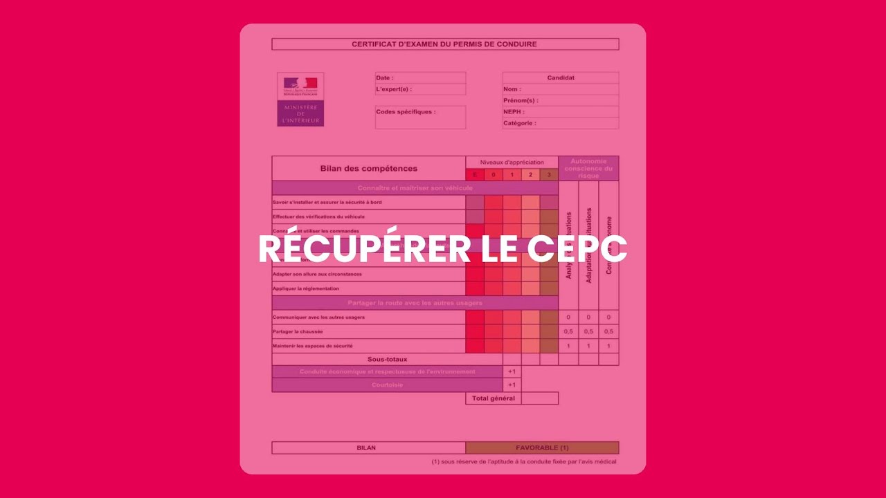 Comment récupérer le Certificat d’Examen du Permis de Conduire – CEPC ?