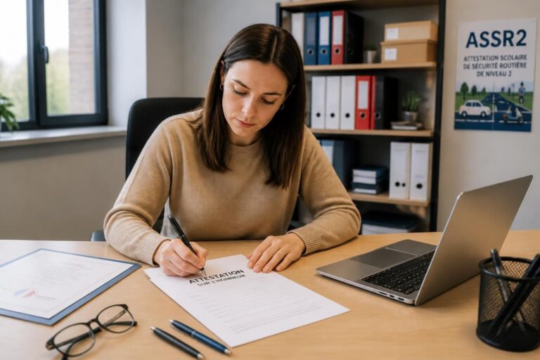découvrez l'utilité de l'attestation sur l'honneur assr2 et téléchargez un modèle prêt à l'emploi pour faciliter vos démarches administratives liées à la sécurité routière.